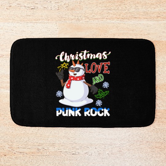 Rocky Christmas: Santa Claus Concert In Punk Rock Bath Mats