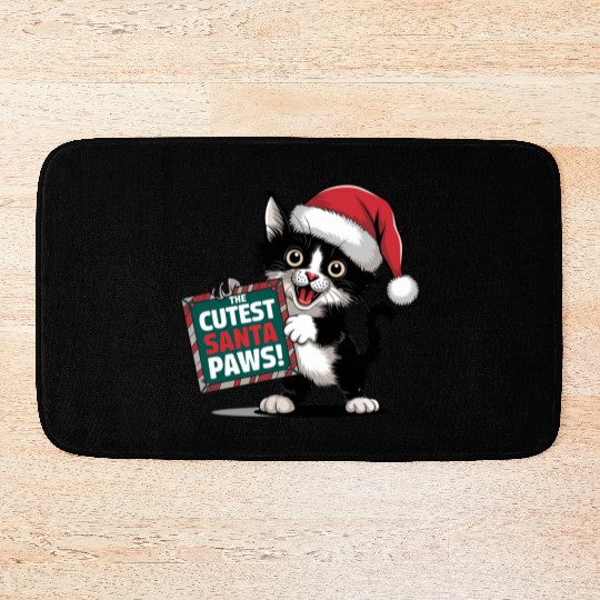 Cutest Santa Paws Bath Mats