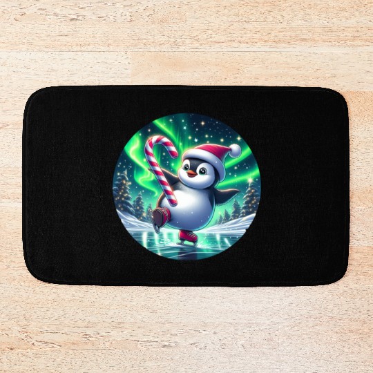 Penguin's Northern Lights Skate Bath Mats
