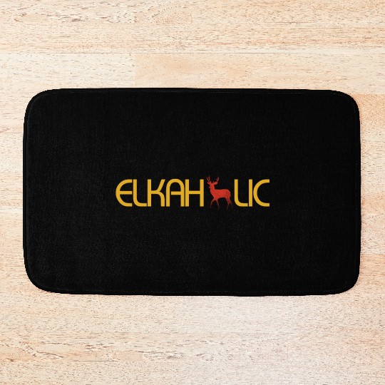 Elk Hunting Elkaholic Hunters Bath Mats