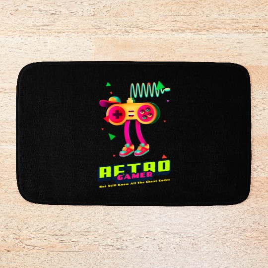 Retro Gamer But still know all the cheat codes Bath Mats
