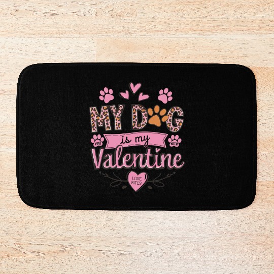 Valentines, Valentines Day, Retro Valentine Bath Mats