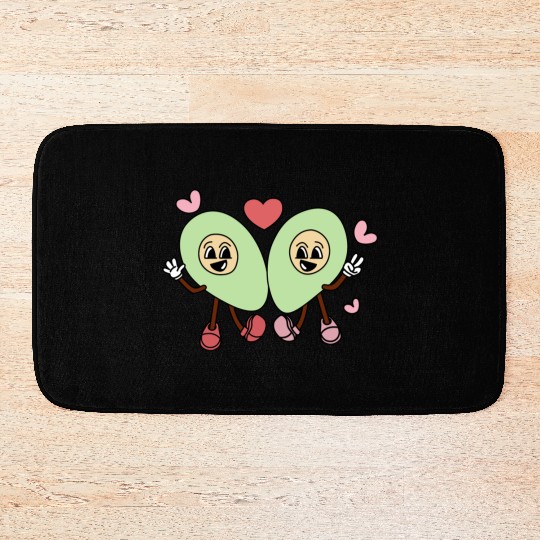 Valentines Day, Valentine Retro Bath Mats