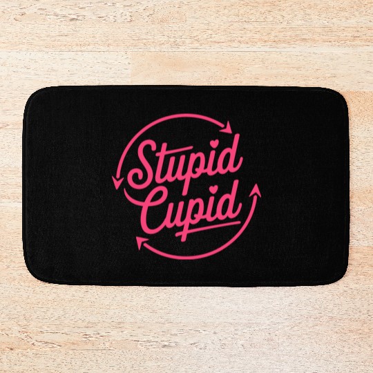 Stupid Cupid Sublimation Bath Mats