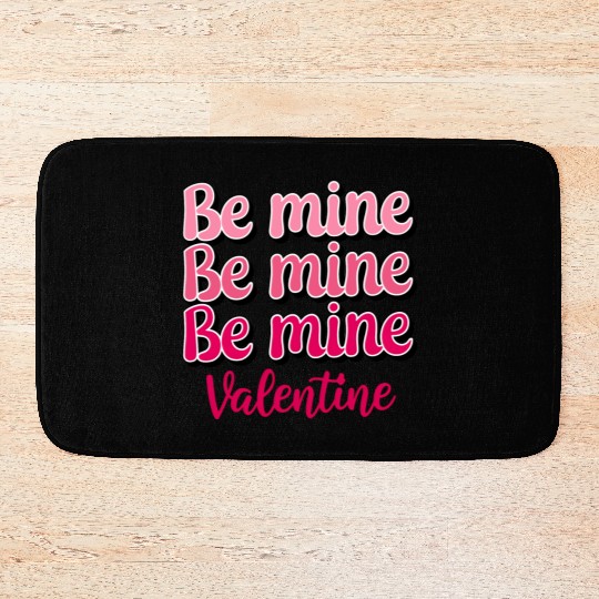 Be Mine Valentine Sublimation Bath Mats