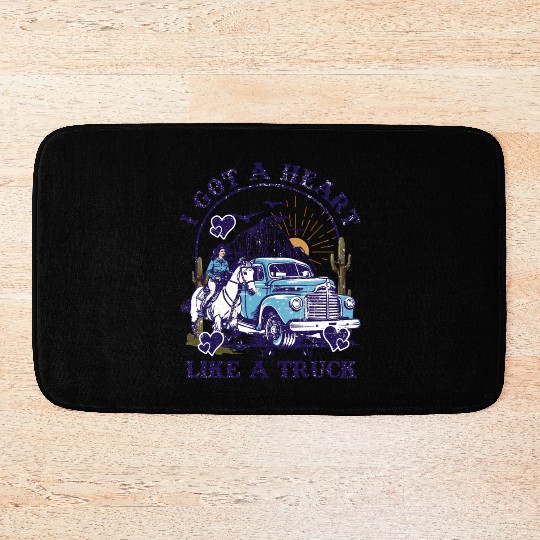 I Got A Heart Like A Truck Bath Mats
