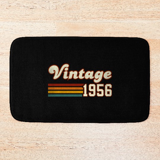 69th Birthday Gift - Vintage 1956 Bath Mats