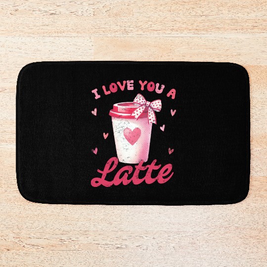 I love you a Latte Bath Mats