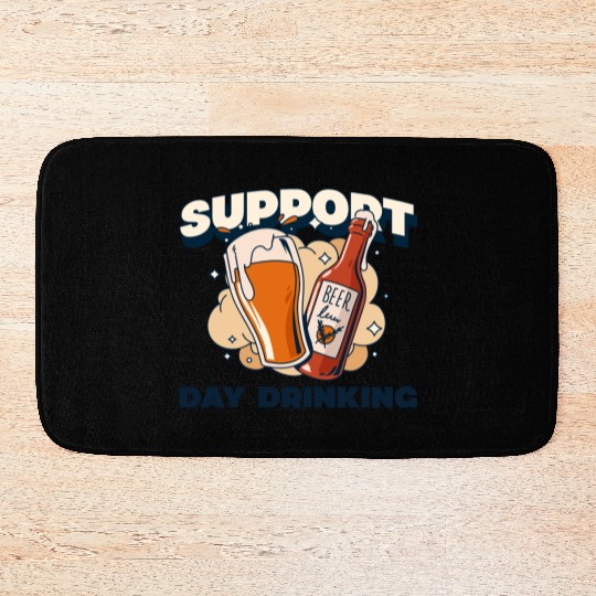 Support Day Drinking Bath Mats