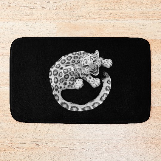 Snow Leopard Cub Bath Mats