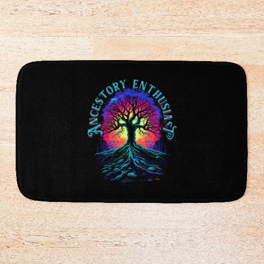 Genealogy Genealogist Ancestory Enthausiast Bath Mats