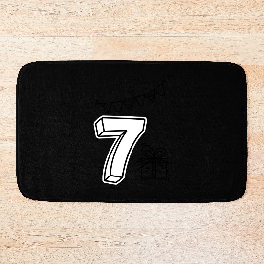 Coloring Bath Mats: Number 7 – Creative Birthday Fun