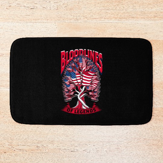 Genealogy Genealogist USA American Ancestry Bath Mats