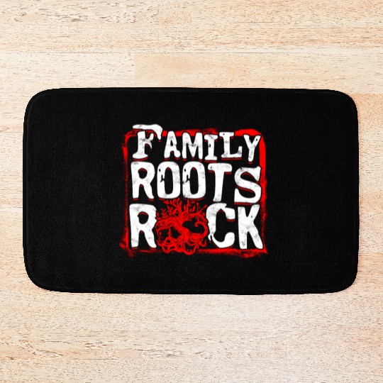 Genealogy Genealogist Family Roots Rocks Bath Mats