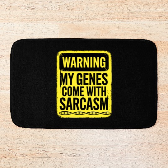 Sarcastic Genealogy DNA Test Genetics Biologist Bath Mats