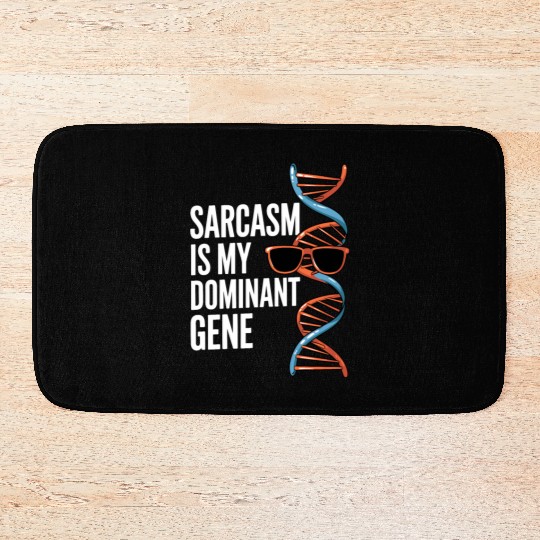 Sarcastic Genealogy DNA Test Genetics Biologist Bath Mats