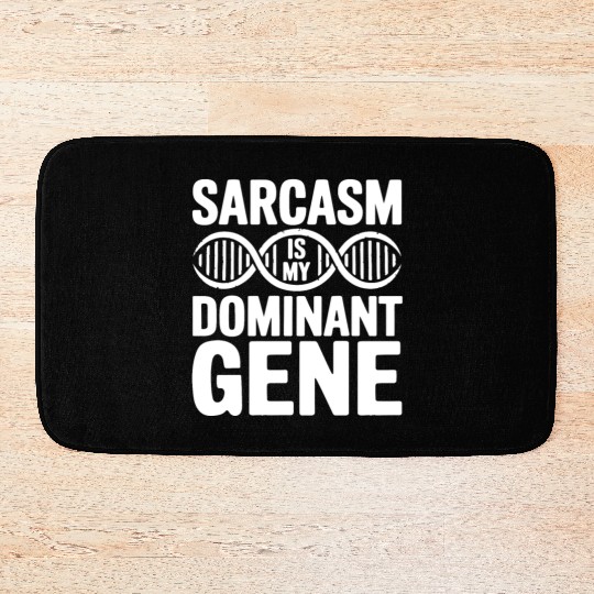 Sarcastic Genealogy DNA Test Genetics Biologist Bath Mats