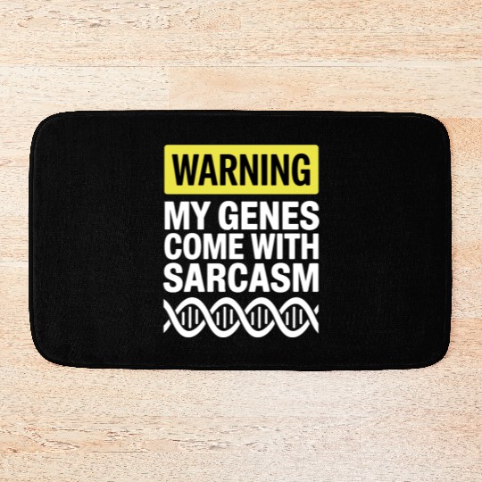 Sarcastic Genealogy DNA Test Genetics Biologist Bath Mats