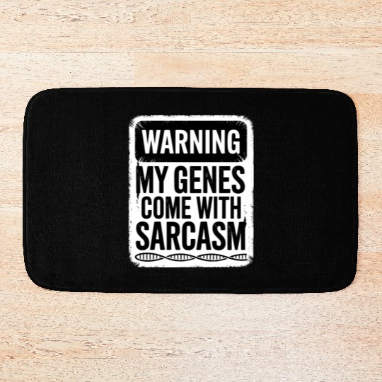 Sarcastic Genealogy DNA Test Genetics Biologist Bath Mats