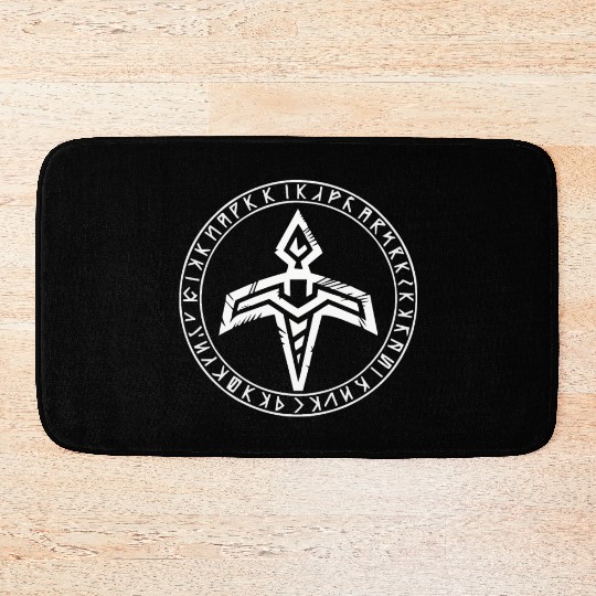 Asatru Valhalla Scandinavian Pride Norsemen Viking Bath Mats