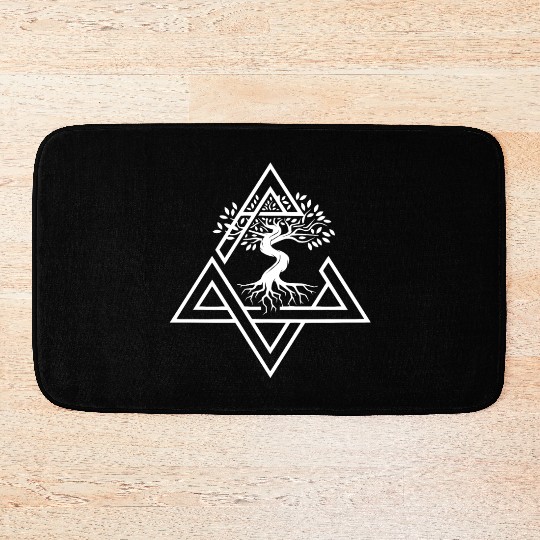 Asatru Valhalla Scandinavian Pride Norsemen Viking Bath Mats