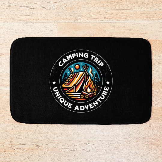 Camping Trip Young Adventures Bath Mats