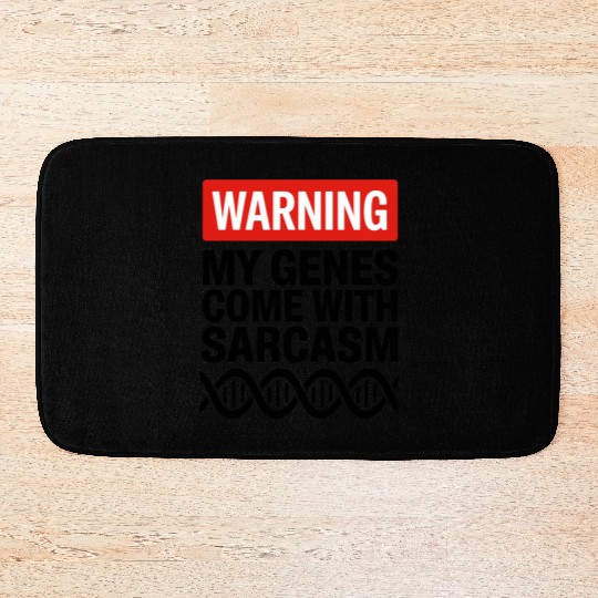 Sarcastic Genealogy DNA Test Genetics Biologist Bath Mats