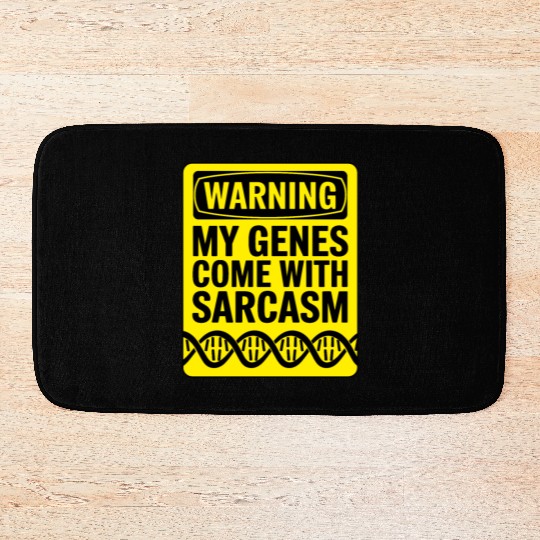 Sarcastic Genealogy DNA Test Genetics Biologist Bath Mats
