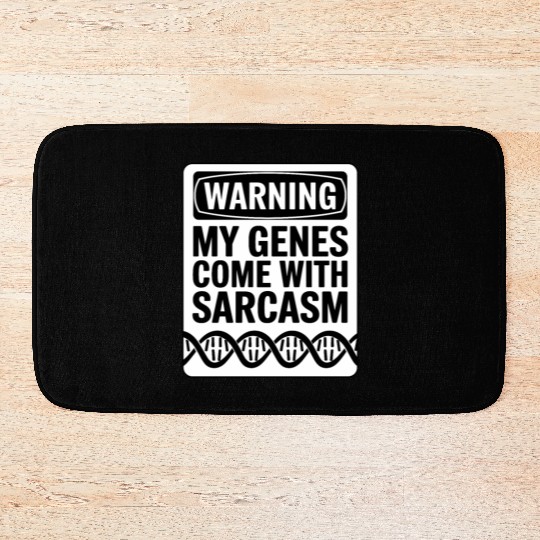 Sarcastic Genealogy DNA Test Genetics Biologist Bath Mats
