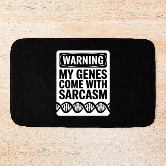Sarcastic Genealogy DNA Test Genetics Biologist Bath Mats