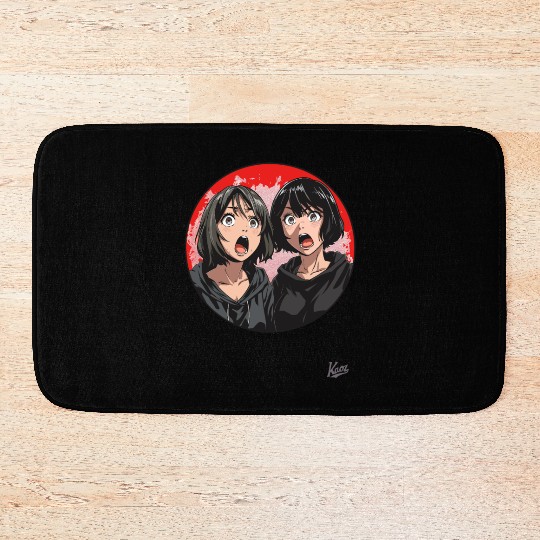 Anime Shock Twins – What the?! Bath Mats