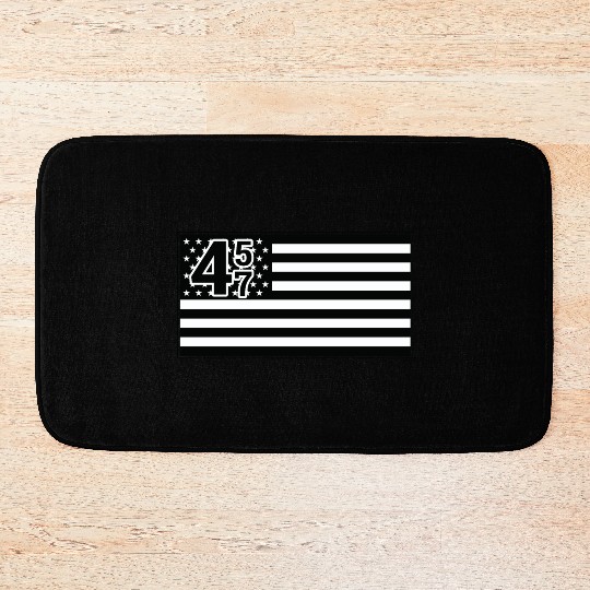 Trump 45 47 President Trump Republican Bath Mats