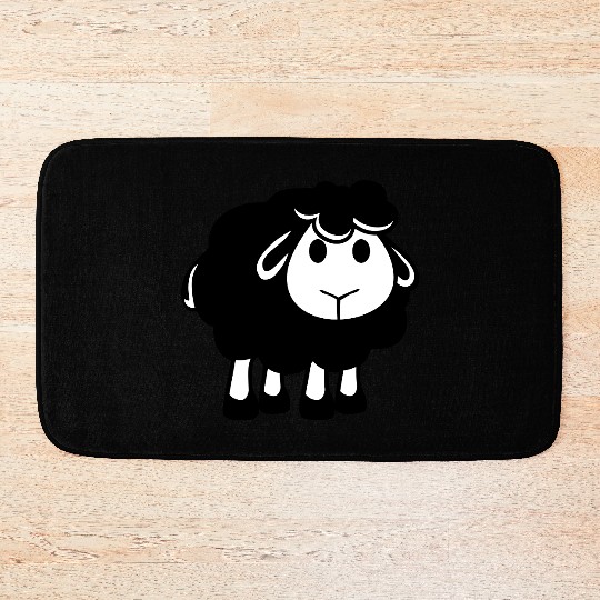 Black Sheep Small Cute Cute Lamb Cool Comic Sweet Bath Mats