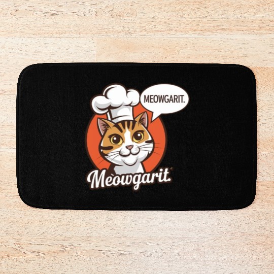 Meowgarit the Chef Bath Mats