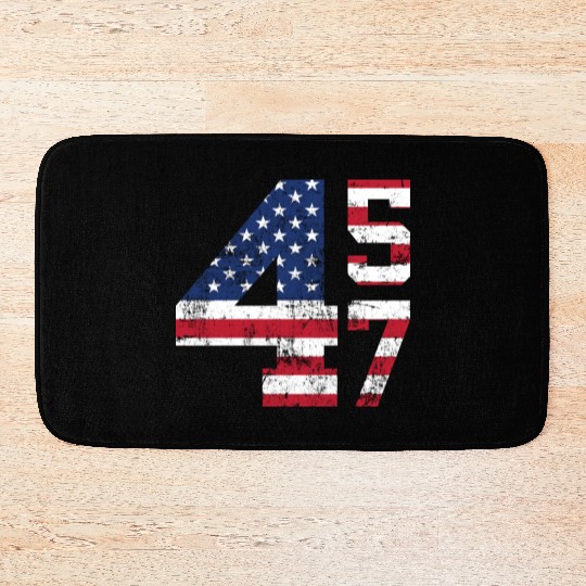 45 47 President Donald Trump Bath Mats