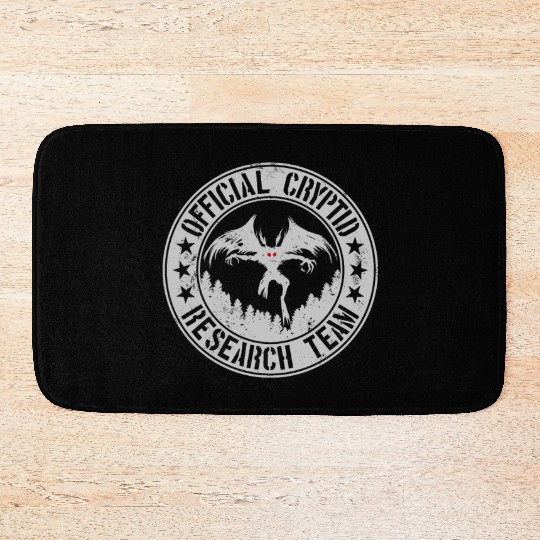 Official Cryptid Research Team | Cryptids Mothman Bath Mats
