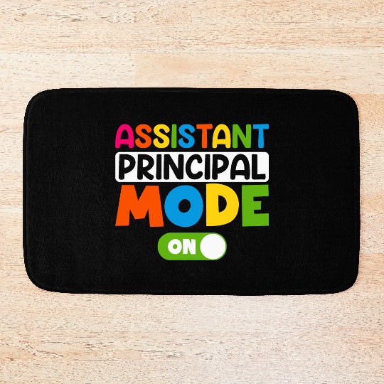 Assistant Principal Mode On 100 days of school Bath Mats