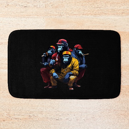 Monkey street gang Bath Mats