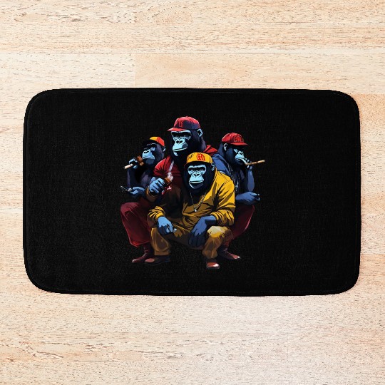 Monkey street gang Bath Mats