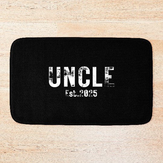 Uncle Est 2025 (heavily distressed font) Bath Mats