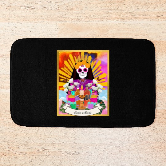 Butterfly Santa Muerte Bath Mats