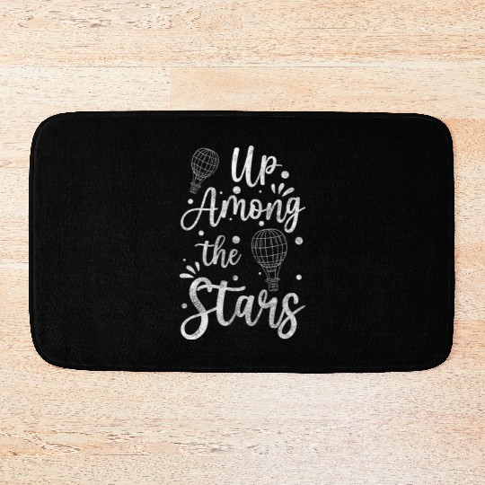 Balloonist Height Clouds Gas Balloon Bath Mats