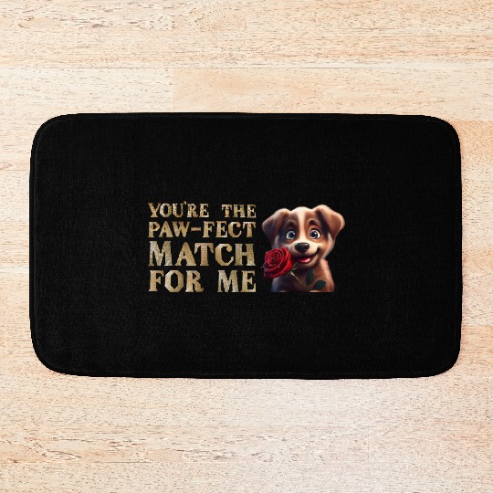 Paw-fect Match for Valentine's Day Bath Mats