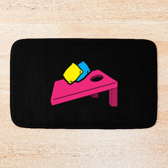 Step Back I'm A Cornhole Champion Bath Mats