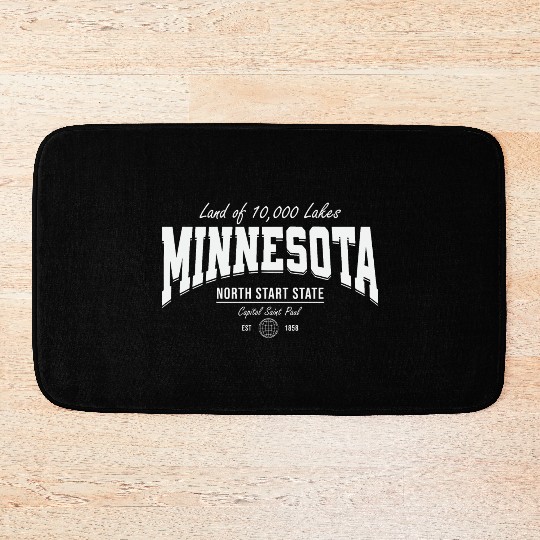 Minnesota Land of 10,000 Lakes Bath Mats