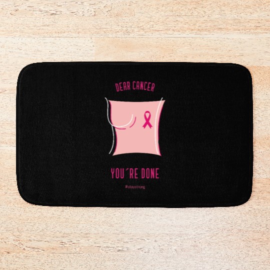 dear cancer 1 Bath Mats
