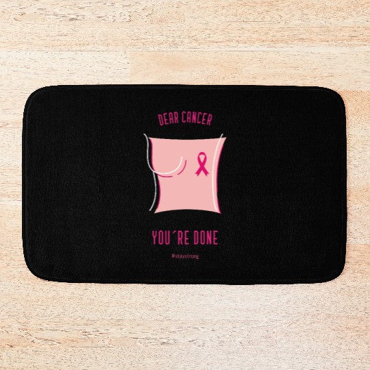 dear cancer 1 Bath Mats