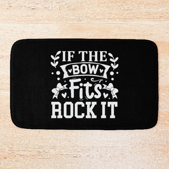 If The Bow Fits Rock It Chef Cooking Bath Mats