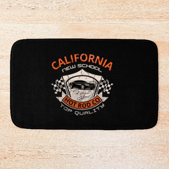 California New School Hot Rod Co. Bath Mats