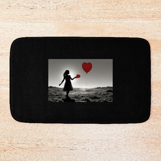 Girl With Balloon Banksy Bath Mats